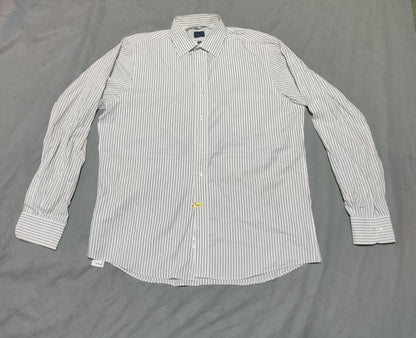 Chaps Men Cotton Blue Shirt L