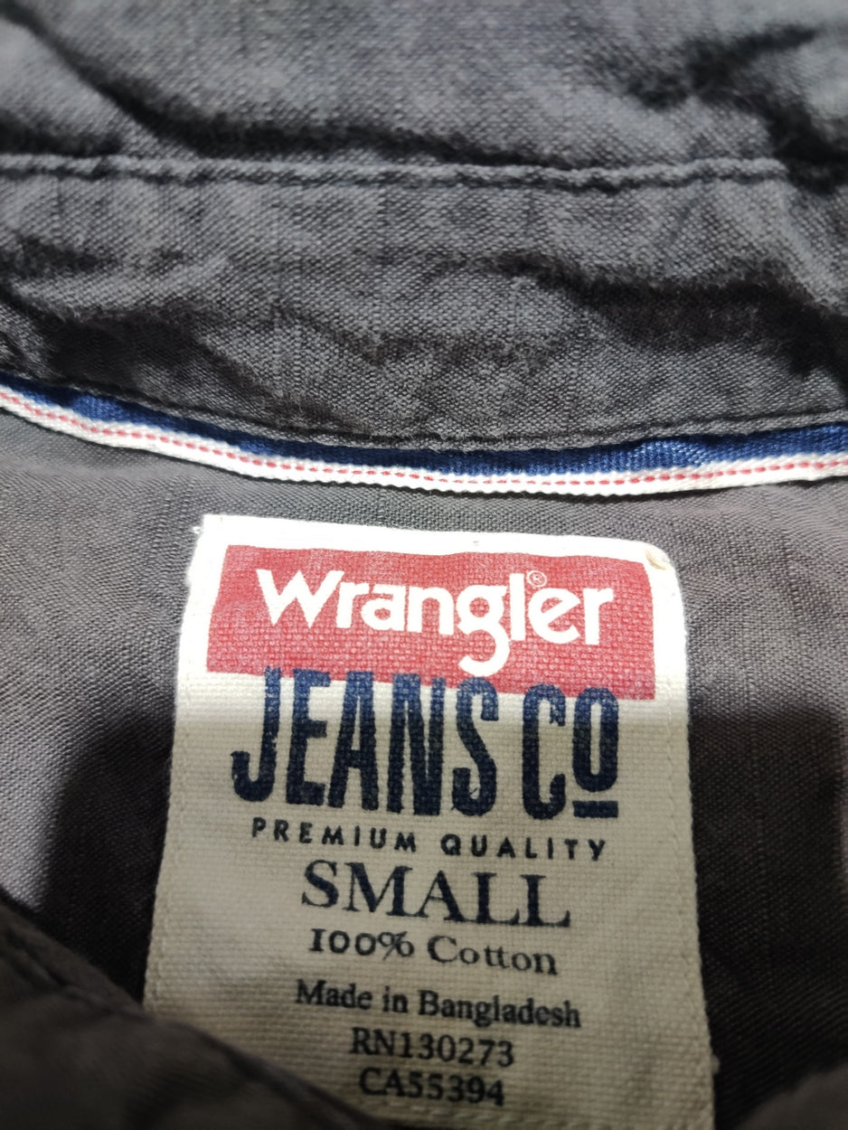 Wrangler Men Cotton Gray Shirt S