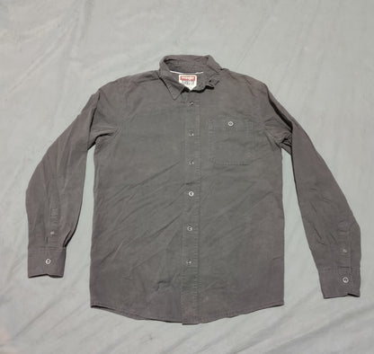 Wrangler Men Cotton Gray Shirt S