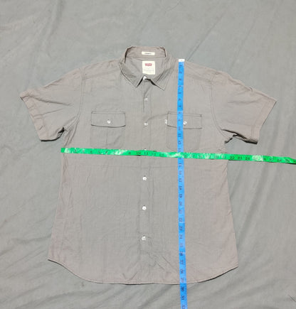 Levi's Men Cotton Gray Shirt L