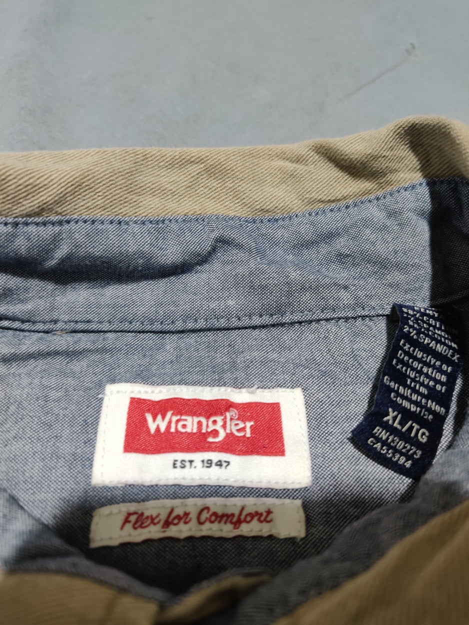 Wrangler Men Cotton Brown Shirt XL