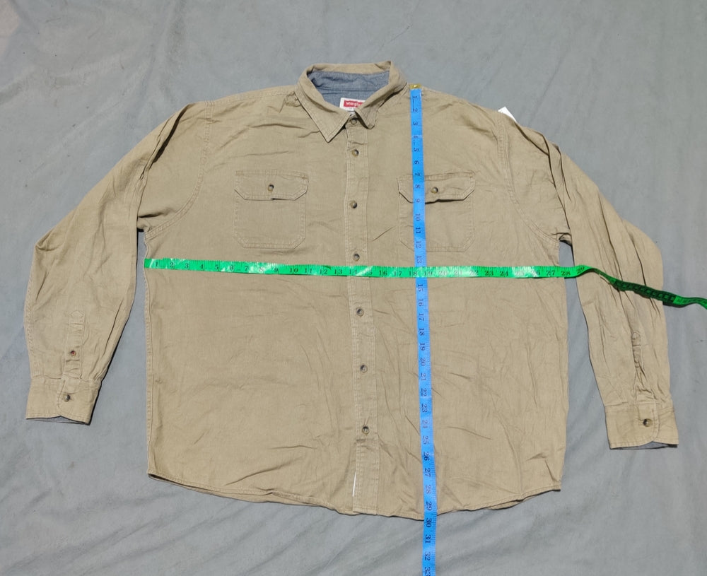 Wrangler Men Cotton Brown Shirt XL