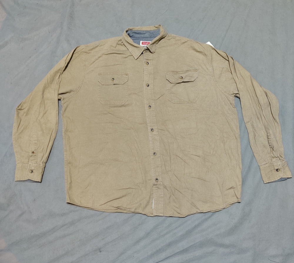 Wrangler Men Cotton Brown Shirt XL