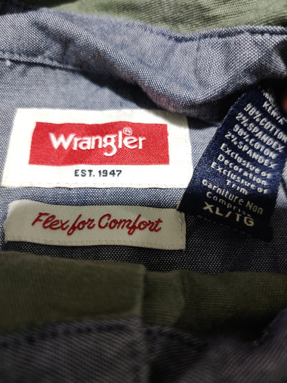 Wrangler Men Cotton Green Shirt XL