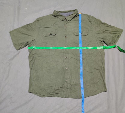 Wrangler Men Cotton Green Shirt XL