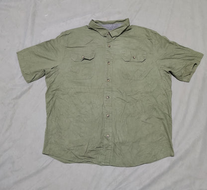 Wrangler Men Cotton Green Shirt XL