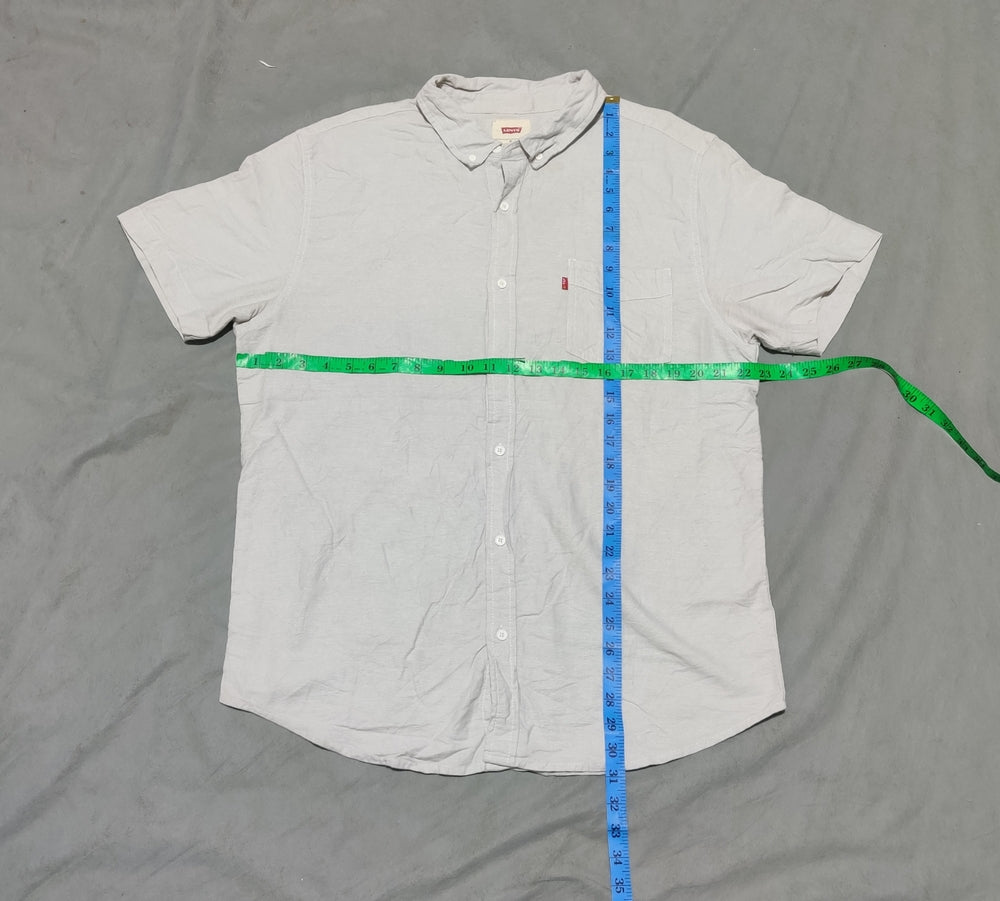 Levi's Men Cotton Gray Shirt XL