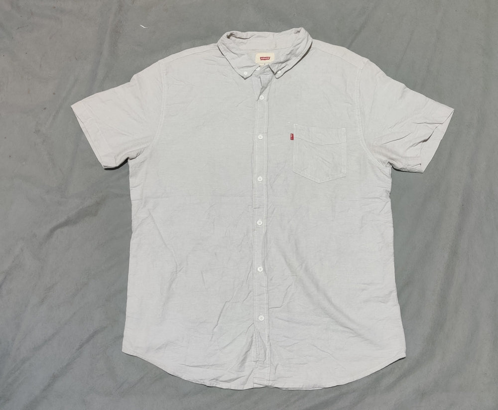 Levi's Men Cotton Gray Shirt XL