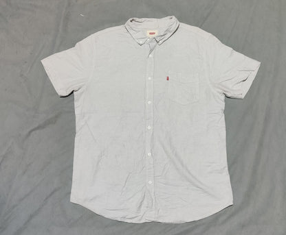 Levi's Men Cotton Gray Shirt XL