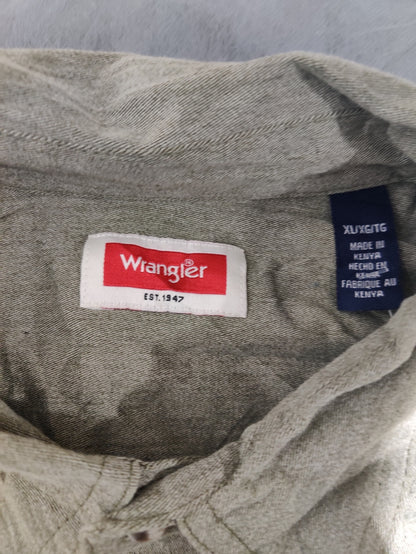 Wrangler Men Cotton Green Shirt XL