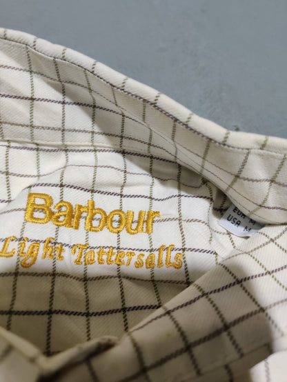 Barbour Men Cotton Cream Shirt M