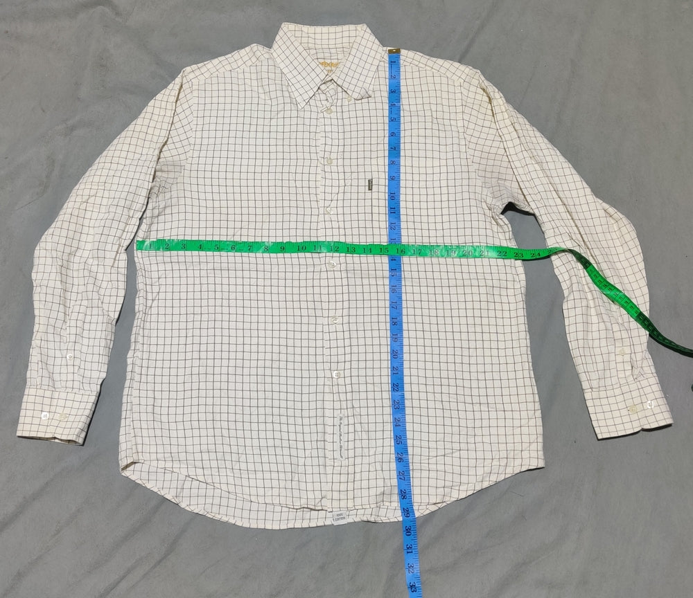Barbour Men Cotton Cream Shirt M