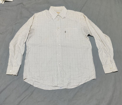 Barbour Men Cotton Cream Shirt M