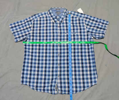 Eddie Bauer Men Cotton Blue Shirt XL