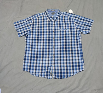 Eddie Bauer Men Cotton Blue Shirt XL