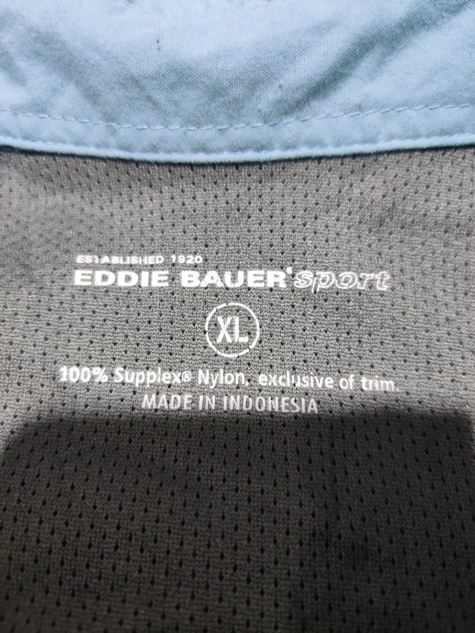Eddie Bauer Men Cotton Blue Shirt XL