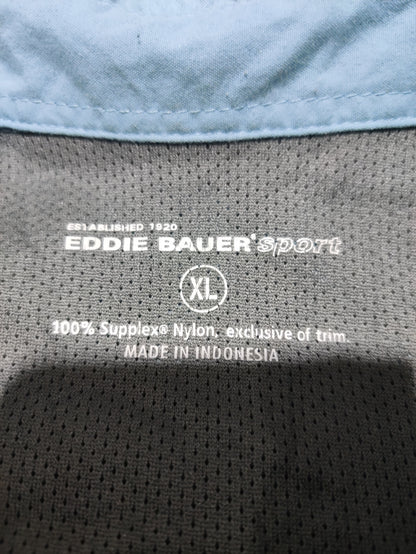 Eddie Bauer Men Cotton Blue Shirt XL