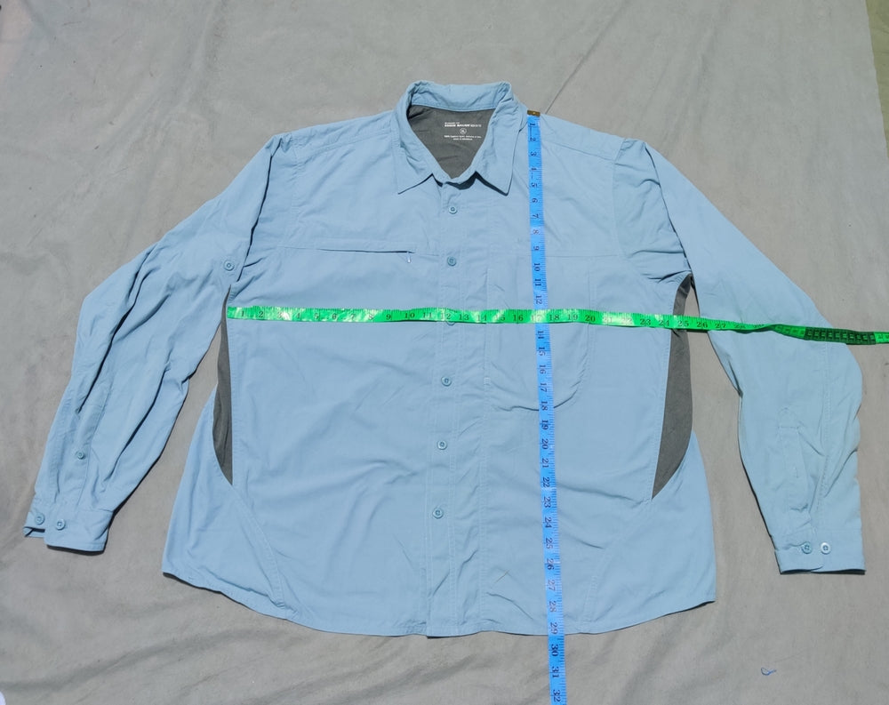 Eddie Bauer Men Cotton Blue Shirt XL
