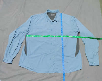 Eddie Bauer Men Cotton Blue Shirt XL