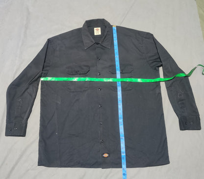 Dickies Men Cotton Black Shirt XL