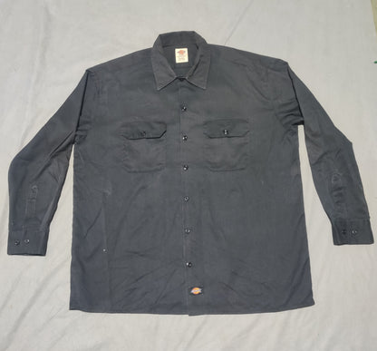 Dickies Men Cotton Black Shirt XL
