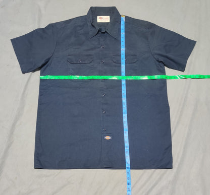 Dickies Men Cotton Blue Shirt XL