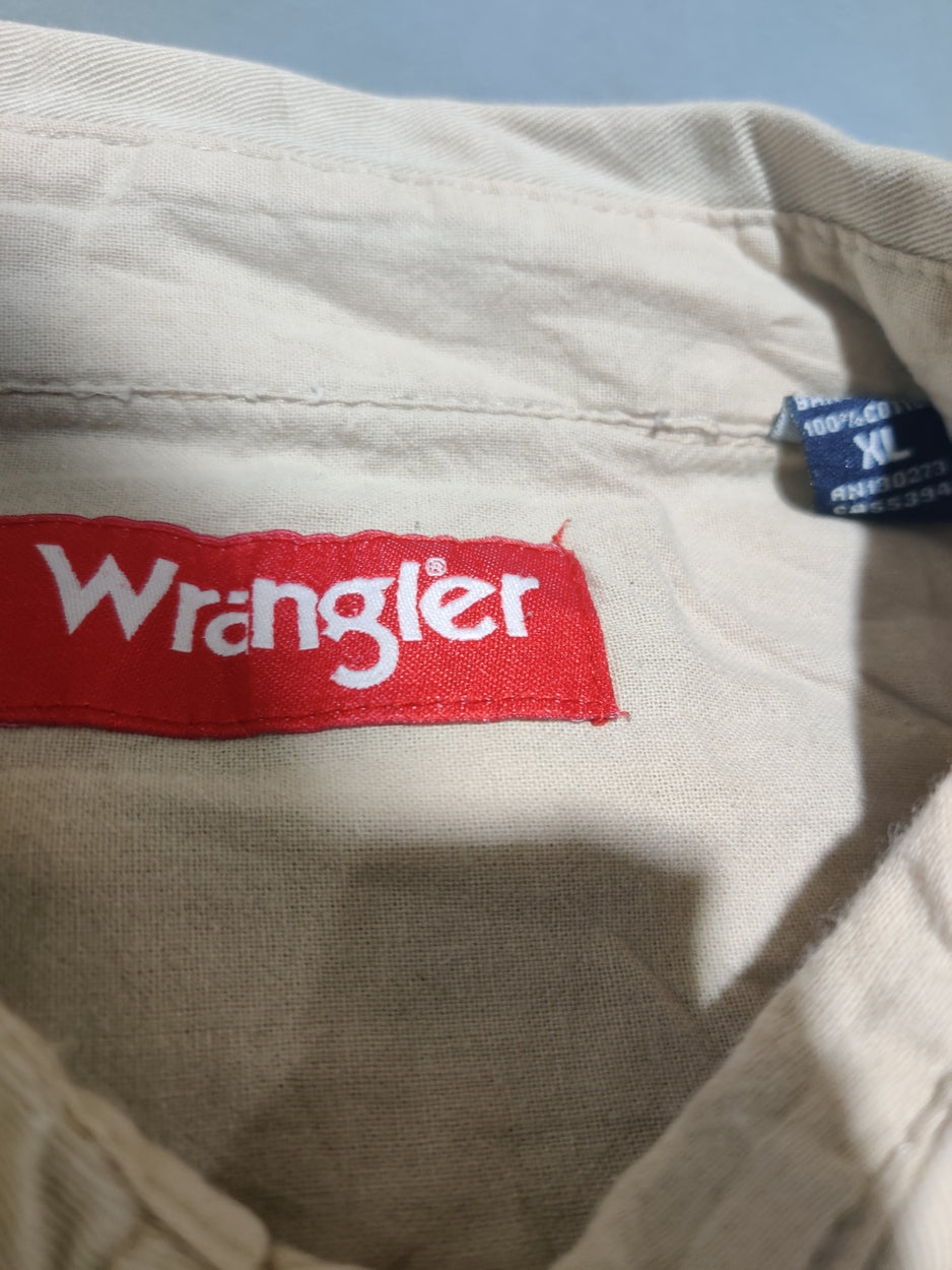 Wrangler Men Cotton Cream Shirt XL