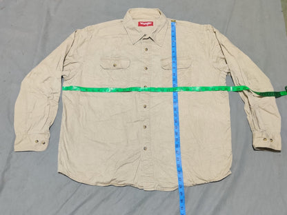 Wrangler Men Cotton Cream Shirt XL