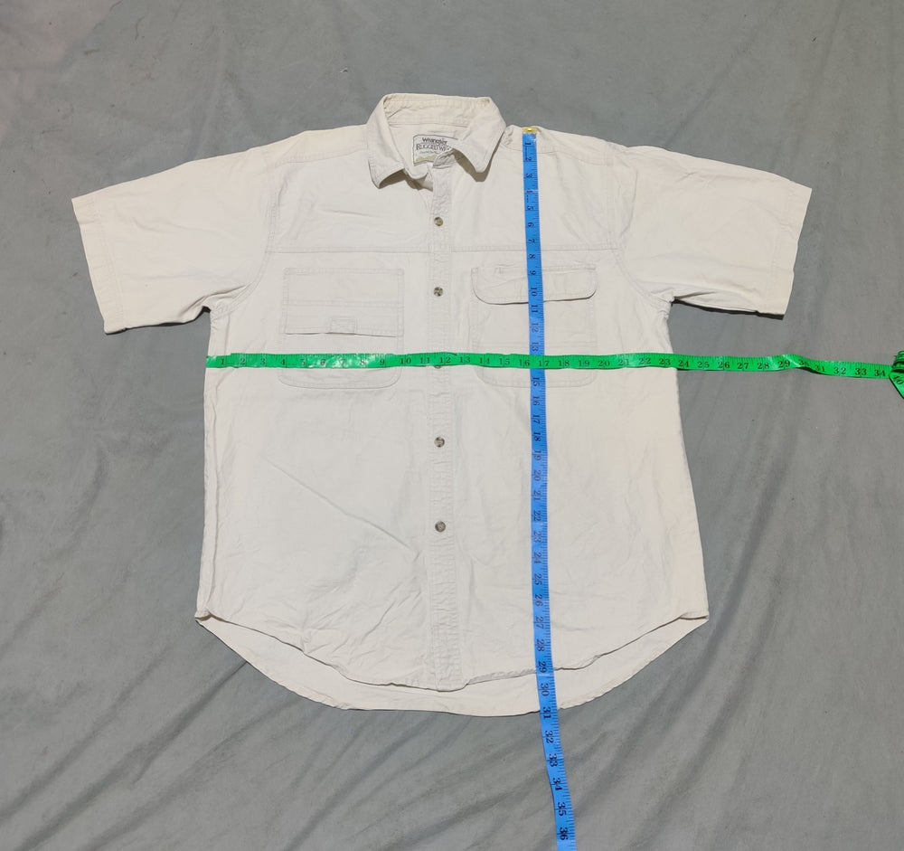 Wrangler Men Cotton Cream Shirt L