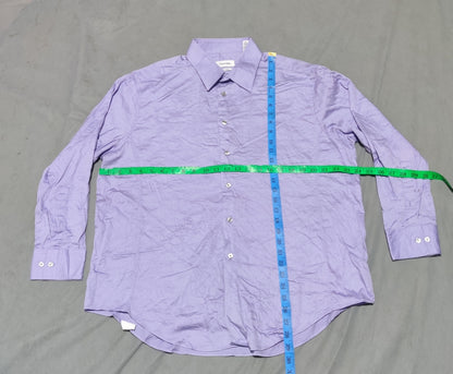 Calvin Klein Men Cotton Purple Shirt L