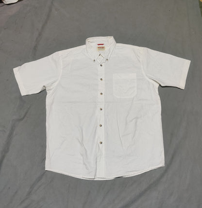 Wrangler Men Cotton White Shirt L