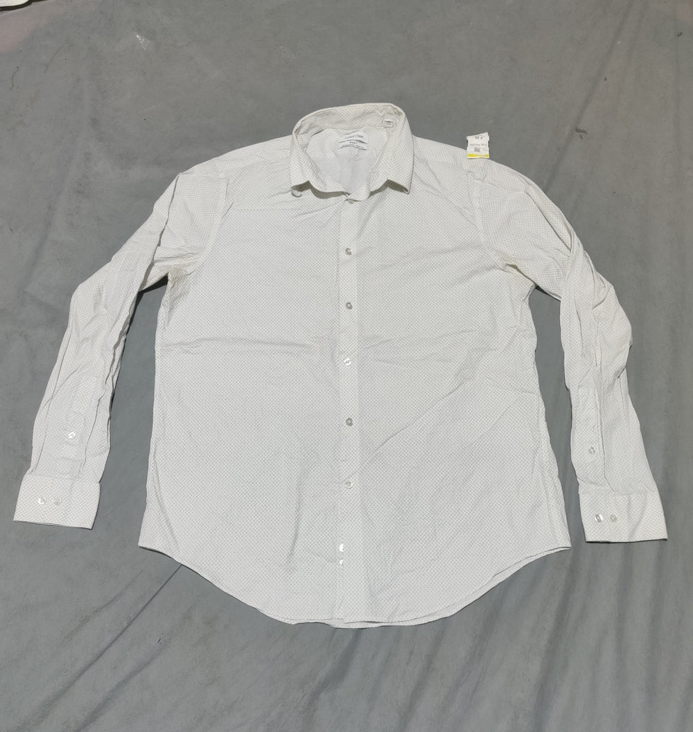 Calvin Klein Men Cotton White Shirt L