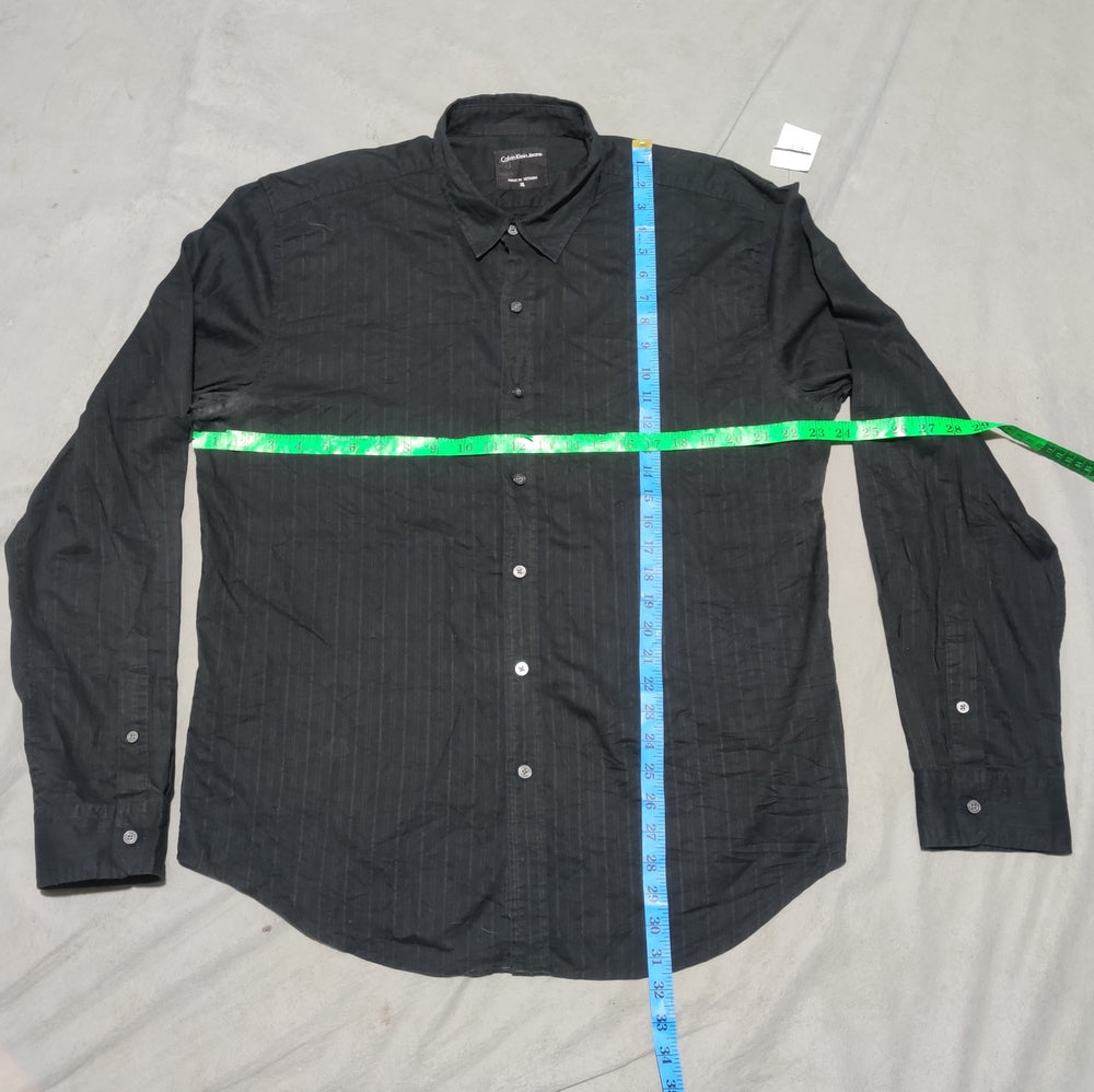 Calvin Klein Men Cotton Black Shirt XL