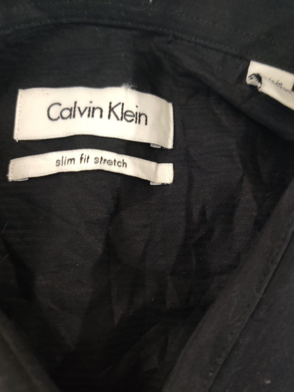 Calvin Klein Men Cotton Black Shirt XL