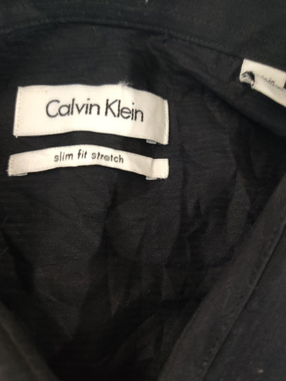 Calvin Klein Men Cotton Black Shirt XL