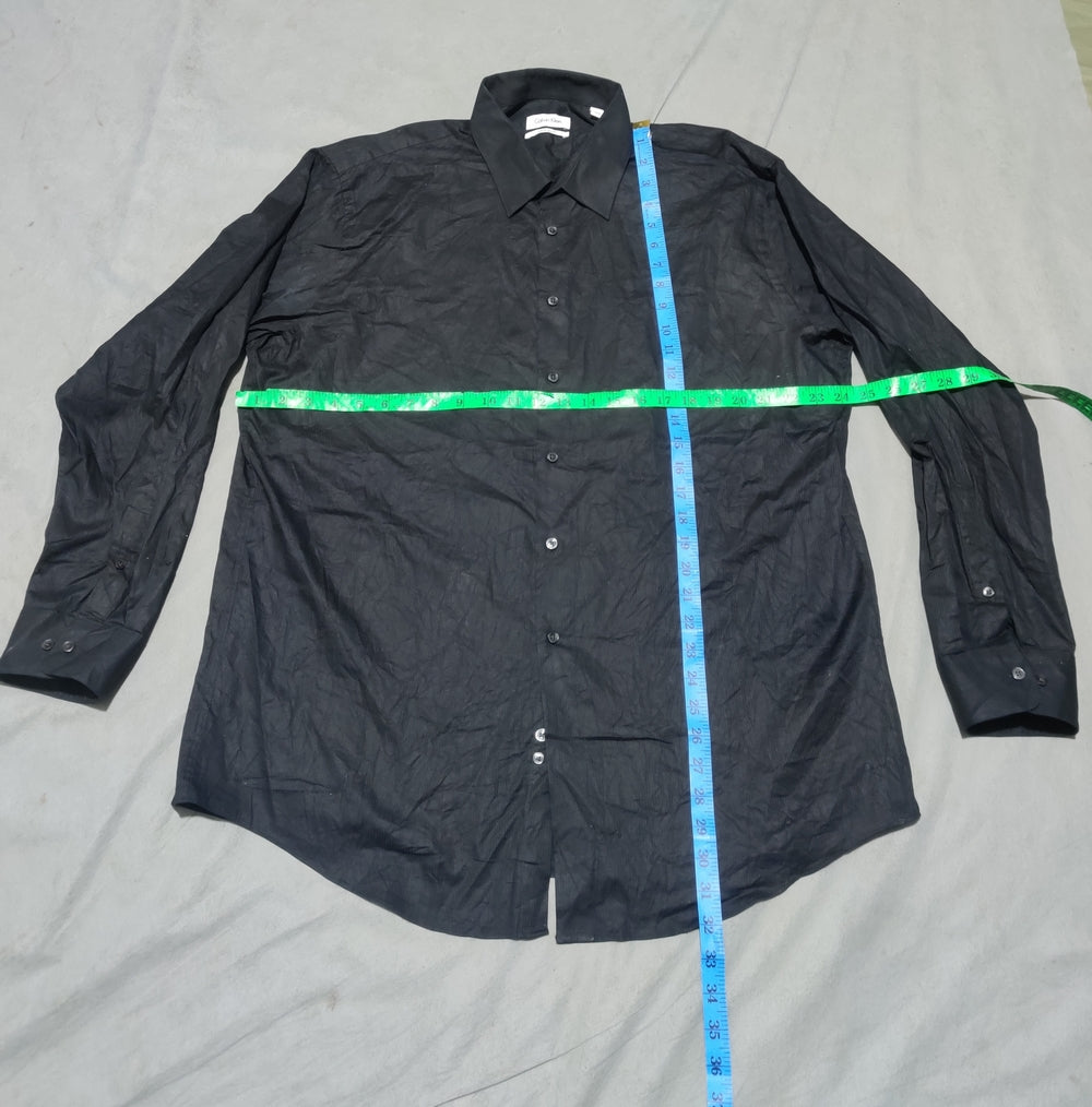 Calvin Klein Men Cotton Black Shirt XL