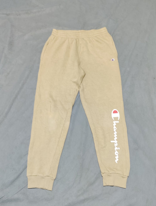 Champion Men Cotton Cream Trouser L