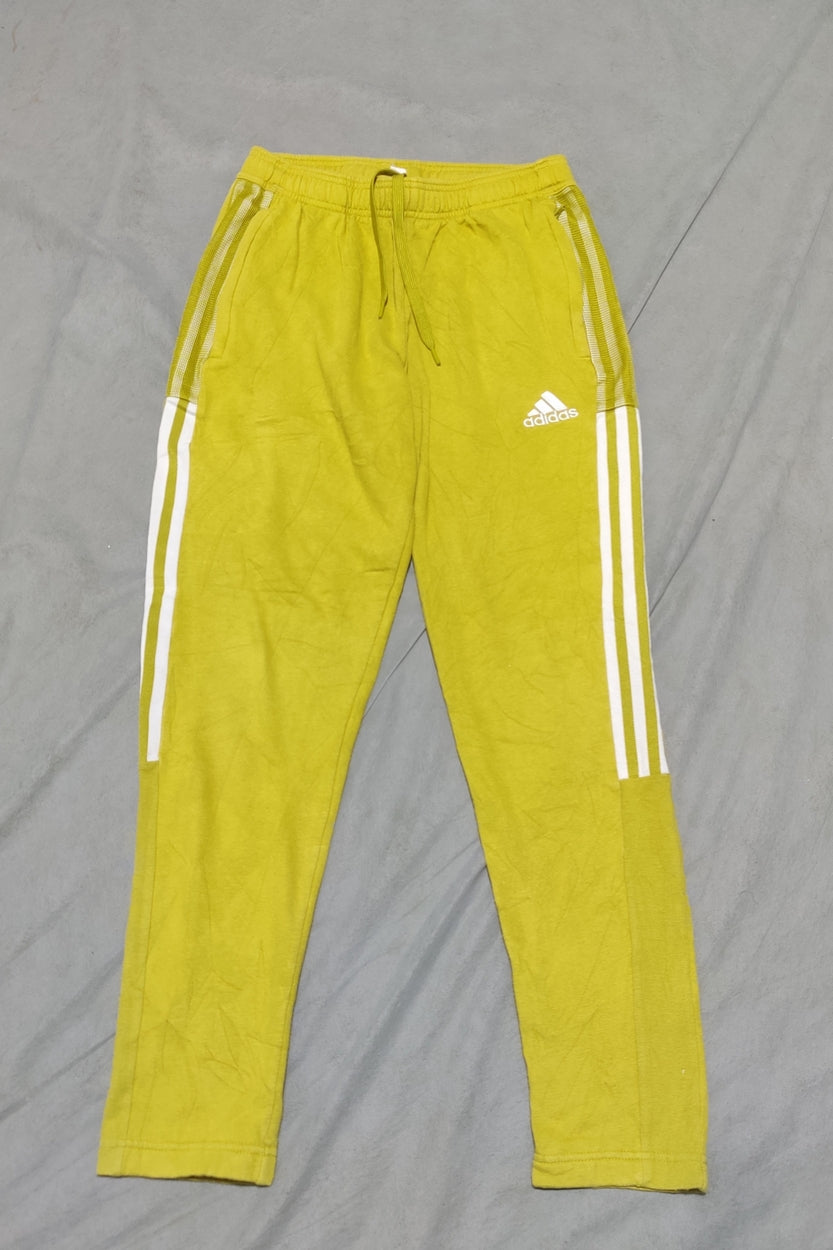 Adidas Women Yellow Cotton Trouser S