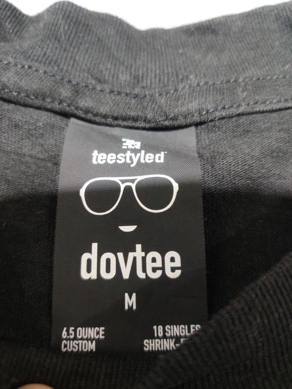 Teestyled Men Cotton Black T Shirt M