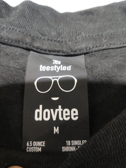 Teestyled Men Cotton Black T Shirt M