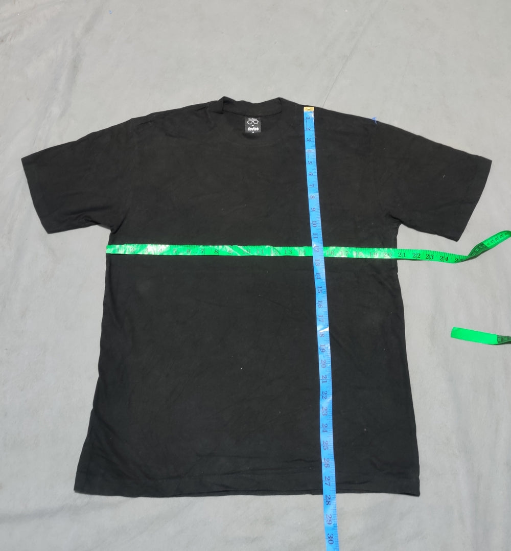 Teestyled Men Cotton Black T Shirt M
