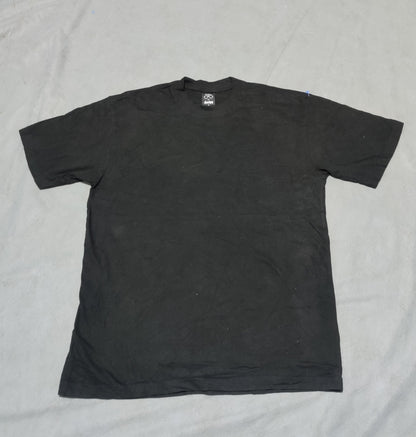 Teestyled Men Cotton Black T Shirt M