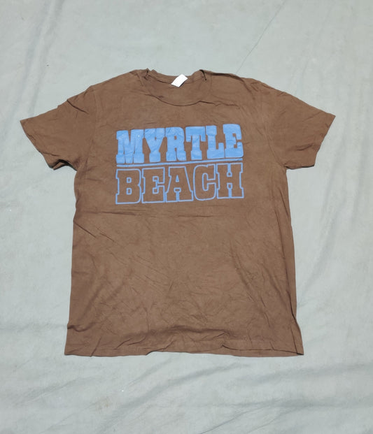 Jerzees Men Cotton Brown T Shirt M