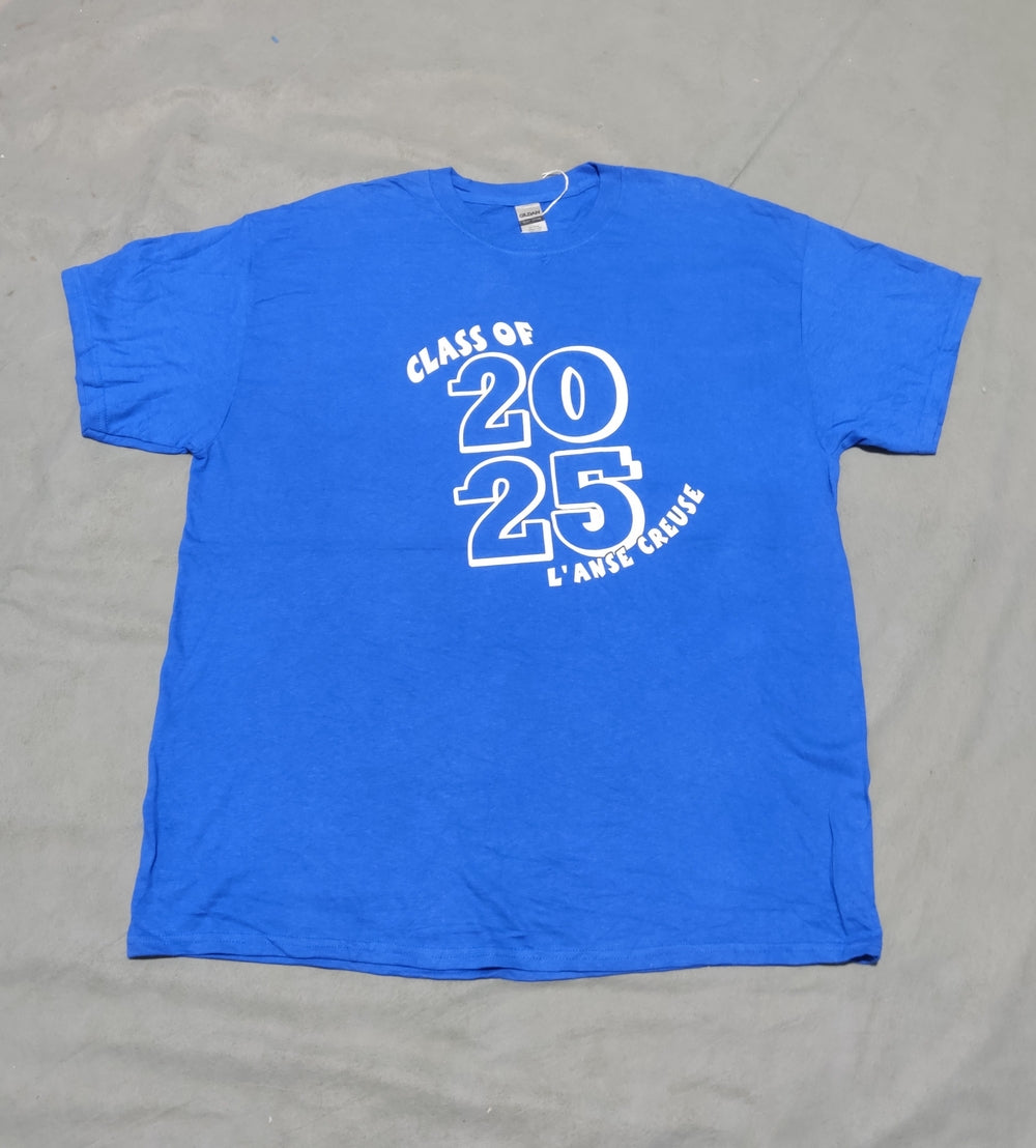 Gildan Men Cotton Blue T Shirt XL