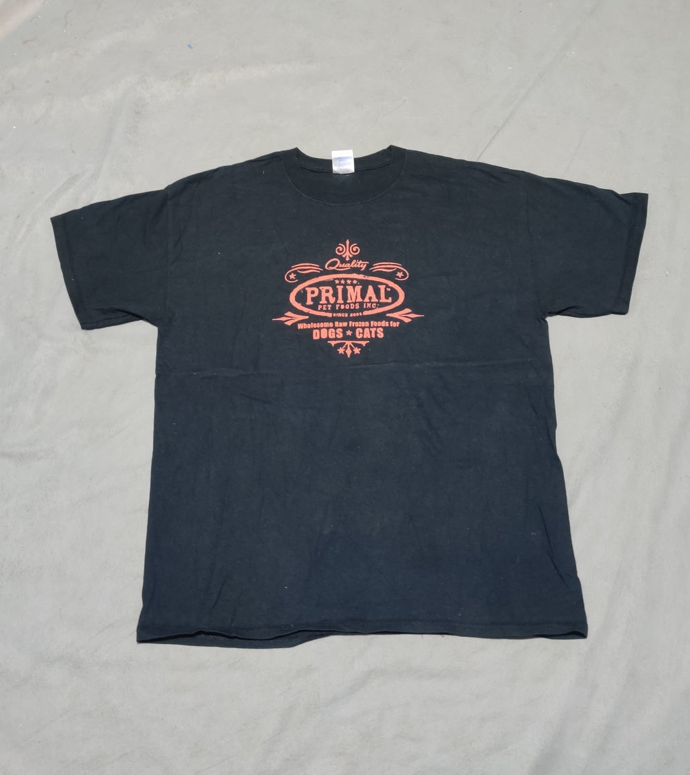 Gildan Men Cotton Black T Shirt Large