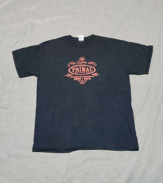Gildan Men Cotton Black T Shirt Large