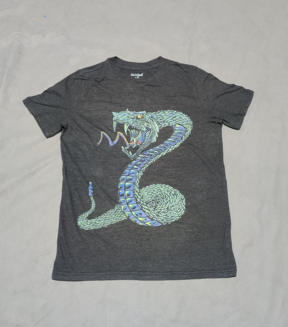 Cat & Jack Men Cotton Gray T Shirt XL