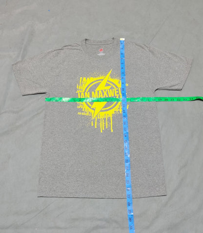 Hanes Men Cotton Gray T Shirt M