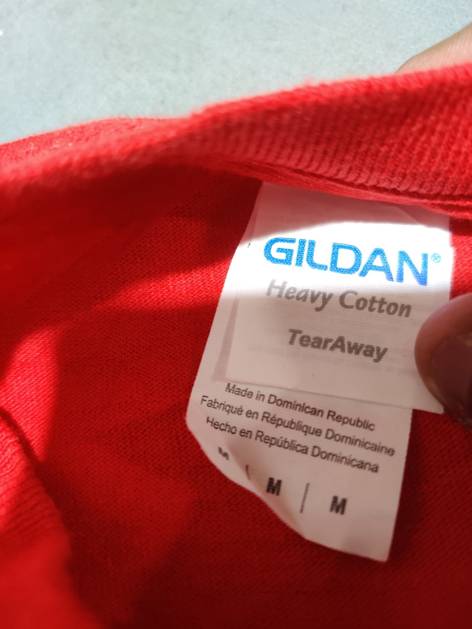 Gildan Men Cotton Red T Shirt M