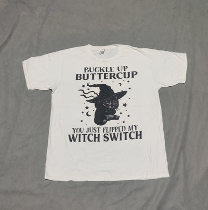 Port & Company Men Cotton White T Shirt L